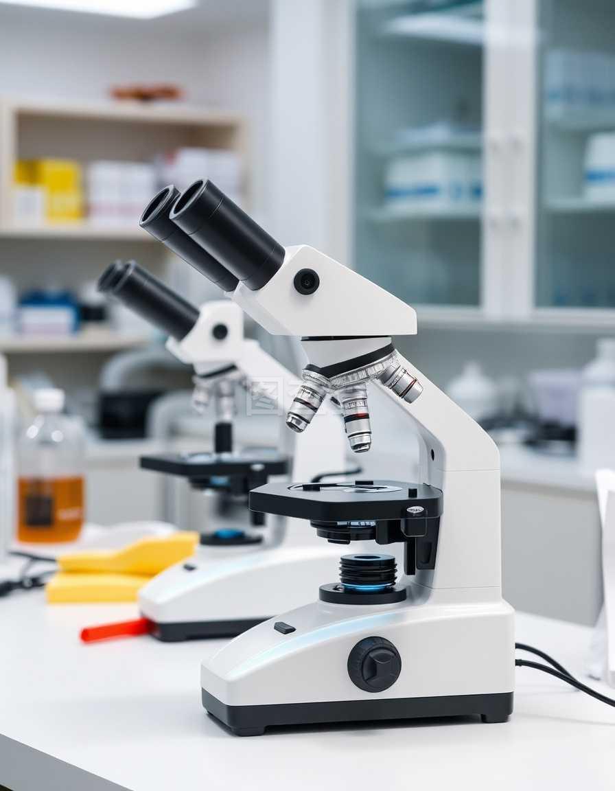 實驗室專業顯微鏡、科學儀器和醫療工具用顯微鏡觀察微尺度、微生物學和實驗室醫學研究